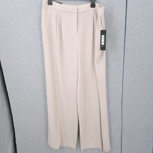 Donna Karan Pleated Wide Leg Loose Fit Dress Pants Womens Size 16P NWT